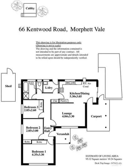 Floorplan of Homely house listing, 66 Kentwood Road, Morphett Vale SA 5162