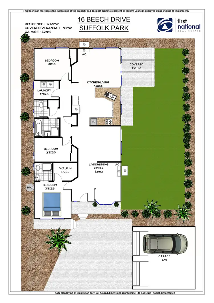 Floorplan of Homely house listing, 16 Beech Drive, Suffolk Park NSW 2481