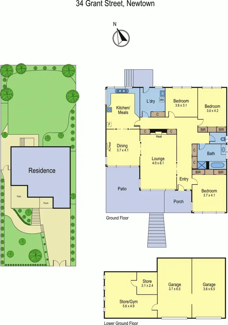 Floorplan of Homely house listing, 34 Grant Street, Newtown VIC 3220