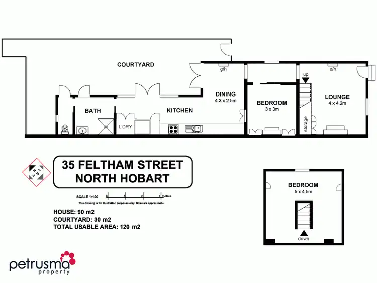 Floorplan of Homely house listing, 35 Feltham Street, North Hobart TAS 7000