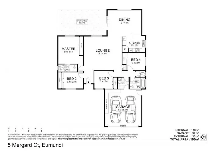 Floorplan of Homely house listing, 5 Mergard ct, Eumundi QLD 4562
