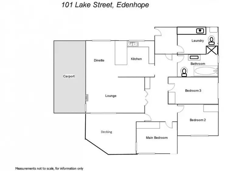 Floorplan of Homely house listing, 101 Lake Street, Edenhope VIC 3318