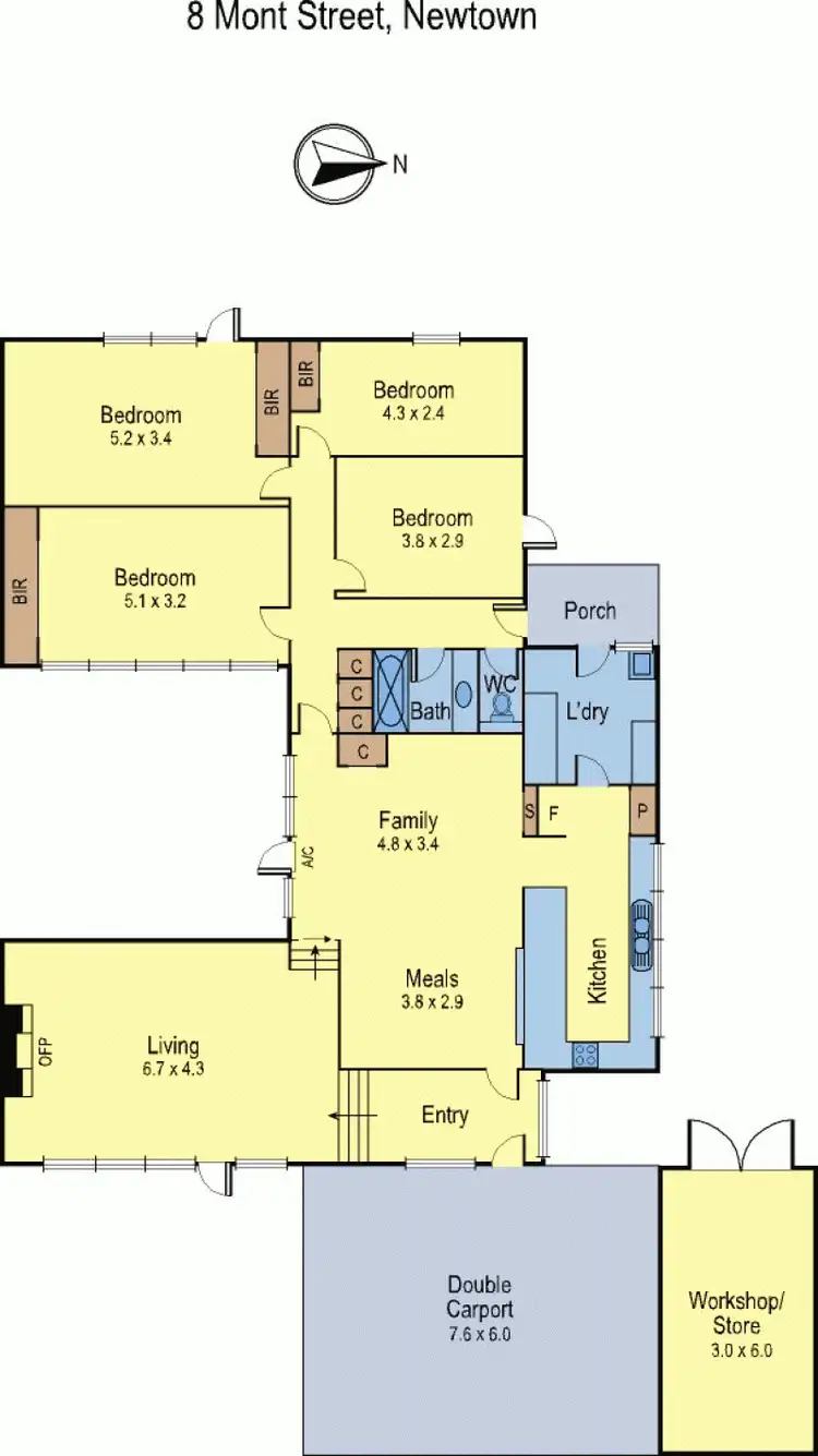 Floorplan of Homely house listing, 8 Mont Street, Newtown VIC 3220