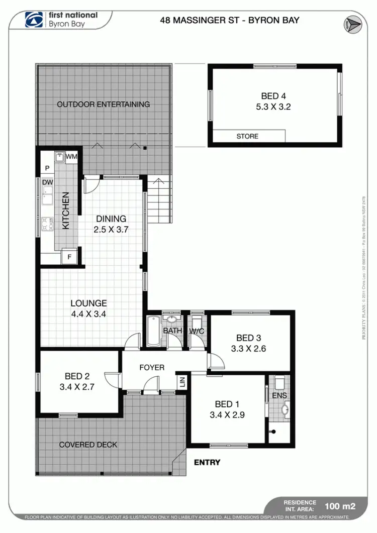 Floorplan of Homely house listing, 48 Massinger Street, Byron Bay NSW 2481