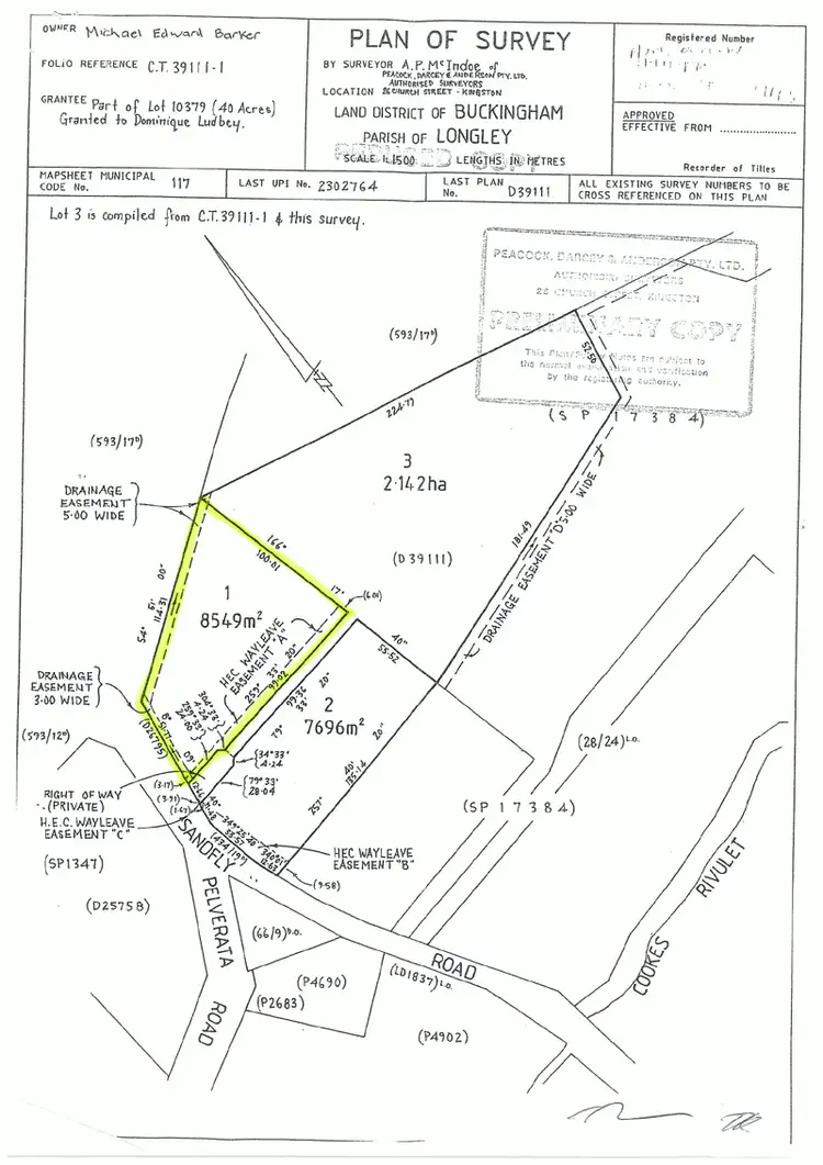 Floorplan of Homely land listing, 816 Sandfly Road, Sandfly TAS 7150