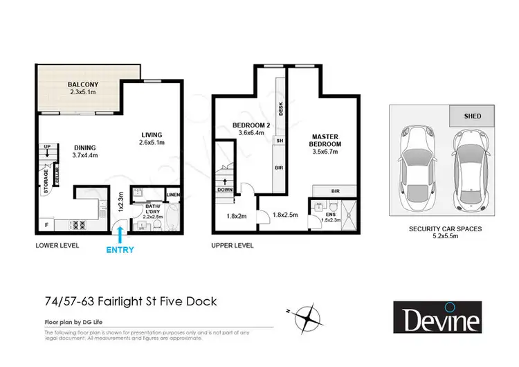 Floorplan of Homely apartment listing, 74/57-63 Fairlight Street, Five Dock NSW 2046