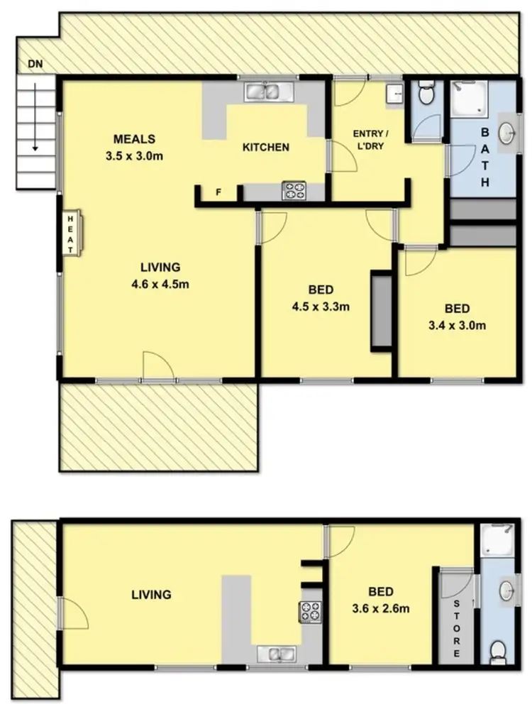 Floorplan of Homely house listing, 19 Riverside Drive, Wye River VIC 3234