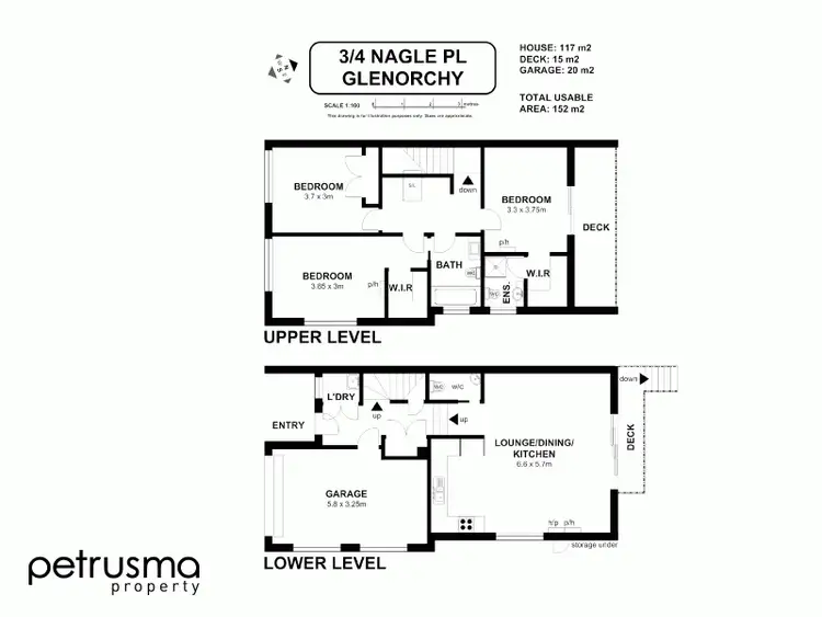 Floorplan of Homely unit listing, 3/4 Nagle Place, Glenorchy TAS 7010