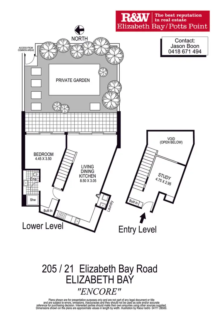 Floorplan of Homely apartment listing, 205/21 Elizabeth Bay Road, Elizabeth Bay NSW 2011