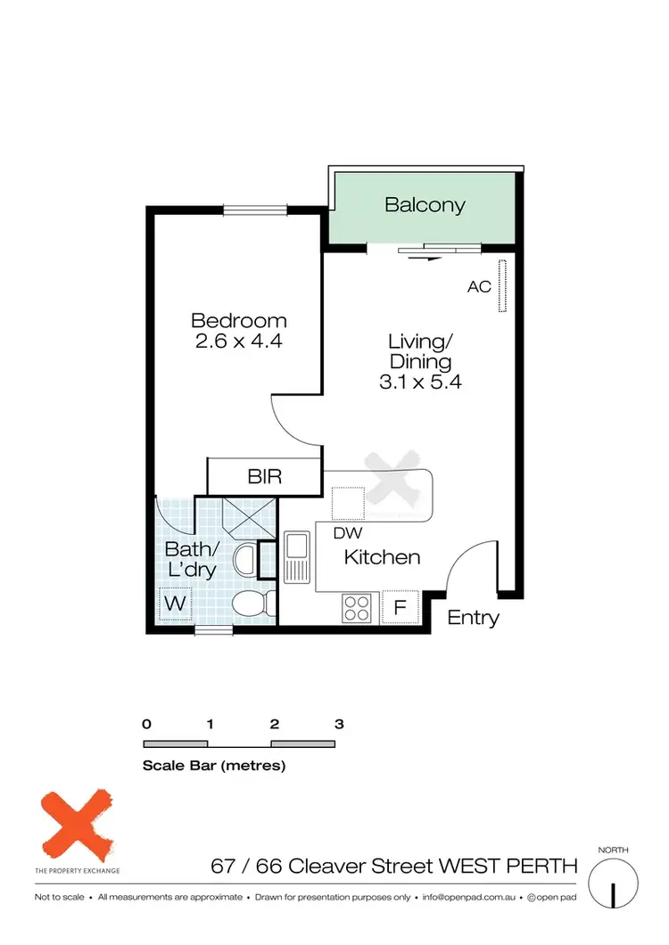 Floorplan of Homely apartment listing, 67/66 Cleaver Street, West Perth WA 6005