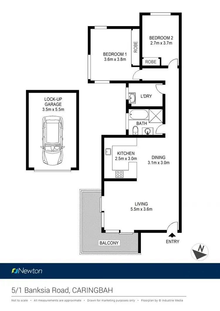 Floorplan of Homely apartment listing, 5/1 Banksia Road, Caringbah NSW 2229