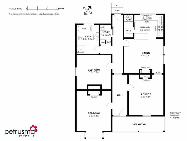 Floorplan of Homely house listing, 42 Forster Street, New Town TAS 7008