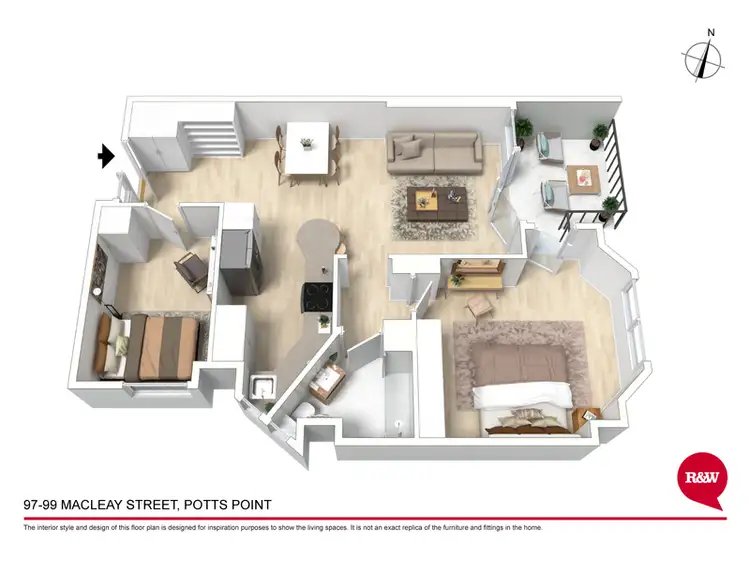 Floorplan of Homely apartment listing, 33/97-99 Macleay Street, Potts Point NSW 2011