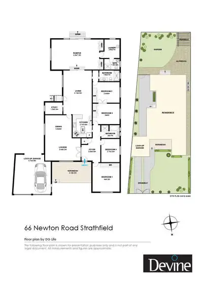 Floorplan of Homely house listing, 66 Newton Road, Strathfield NSW 2135