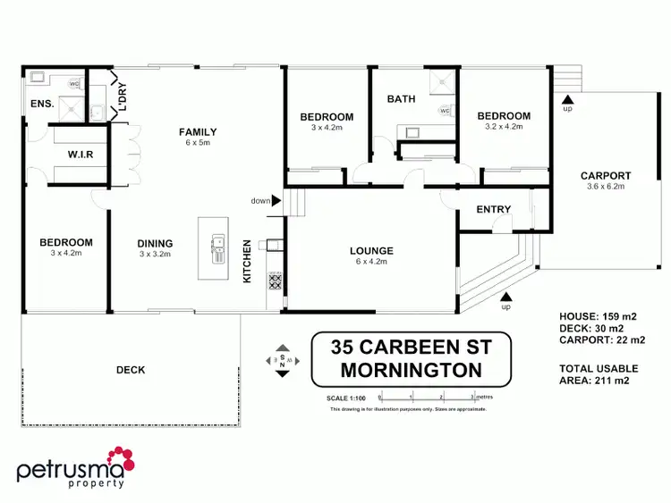 Floorplan of Homely house listing, 35 Carbeen Street, Mornington TAS 7018