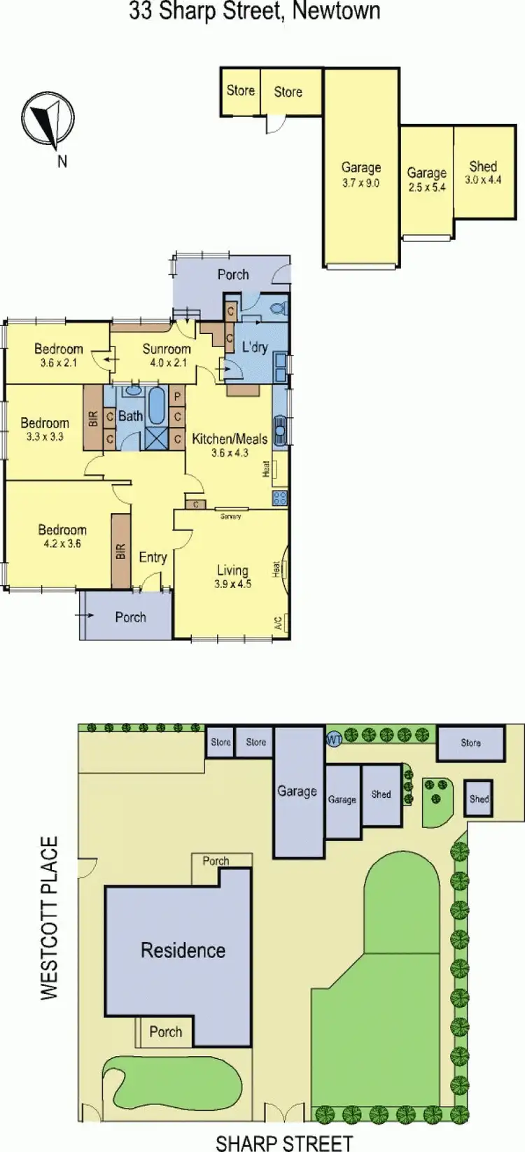 Floorplan of Homely house listing, 33 Sharp Street, Newtown VIC 3220