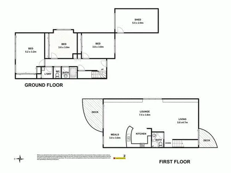Floorplan of Homely townhouse listing, Unit 2/5 Scenic Drive, Apollo Bay VIC 3233