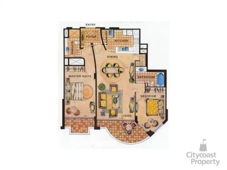 Floorplan of Homely apartment listing, 1104/90 Surf Parade, Broadbeach QLD 4218