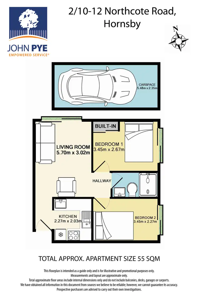 Floorplan of Homely unit listing, 2/10-12 Northcote Road, Hornsby NSW 2077