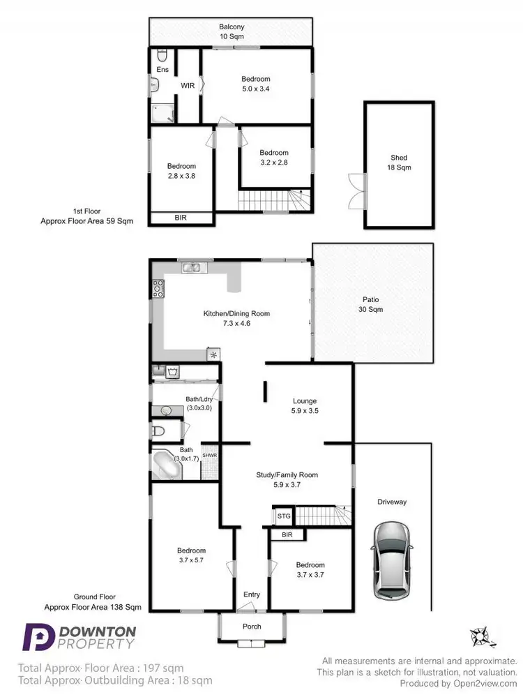 Floorplan of Homely house listing, 19 Burrows Avenue, Moonah TAS 7009