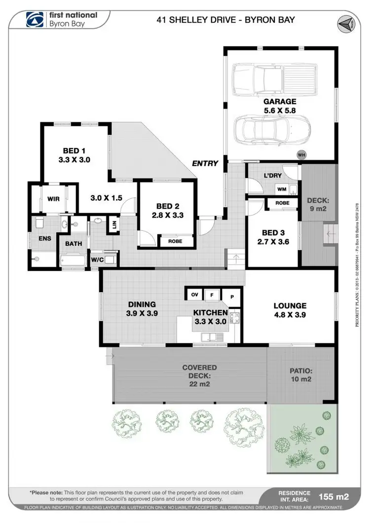Floorplan of Homely house listing, 41 Shelley Drive, Byron Bay NSW 2481