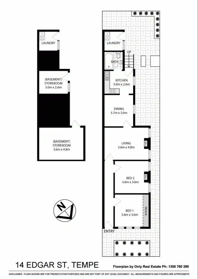 Floorplan of Homely house listing, 14 Edgar St, Tempe NSW 2044
