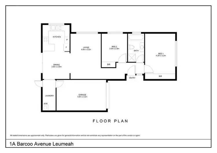 Floorplan of Homely unit listing, 1/1A Barcoo Street, Leumeah NSW 2560