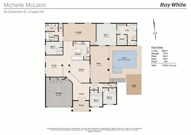 Floorplan of Homely house listing, 32 Greenford Street, Chapel Hill QLD 4069