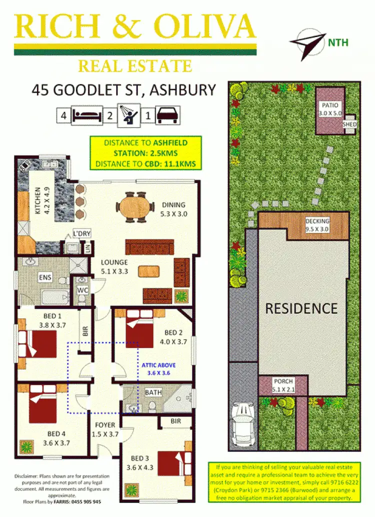 Floorplan of Homely house listing, 45 Goodlet Street, Ashbury NSW 2193