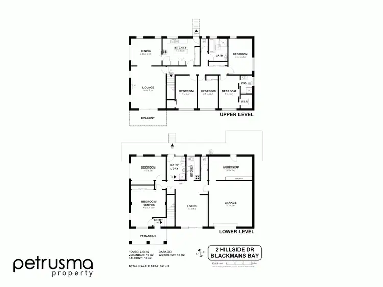 Floorplan of Homely house listing, 2 Hillside Drive, Blackmans Bay TAS 7052