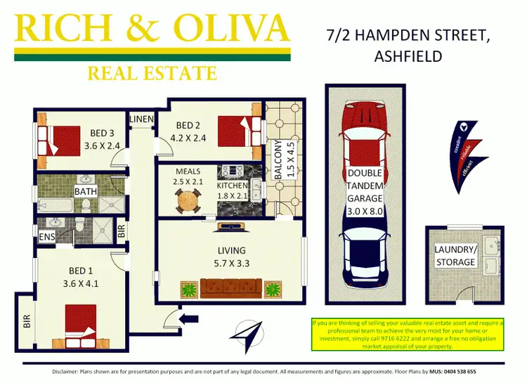 Floorplan of Homely unit listing, 7/2-4 Hampden Street, Ashfield NSW 2131