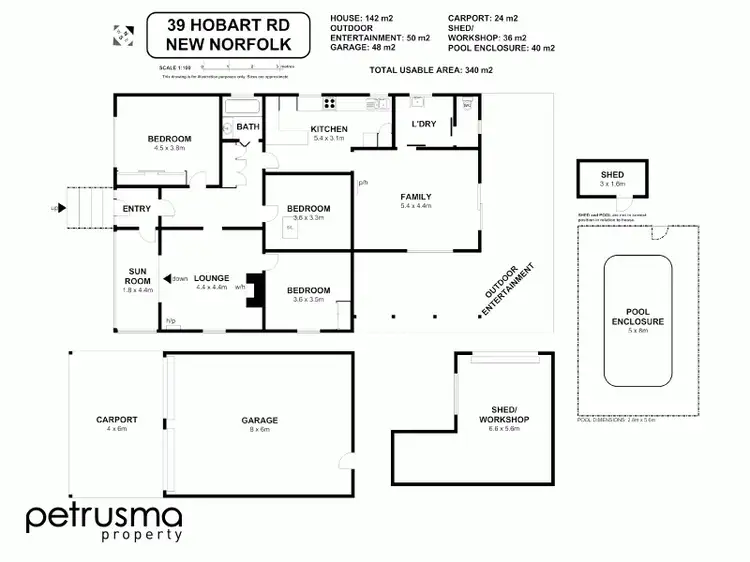 Floorplan of Homely house listing, 39 Hobart Road, New Norfolk TAS 7140