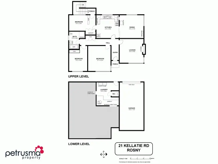 Floorplan of Homely house listing, 21 Kellatie Road, Rosny TAS 7018