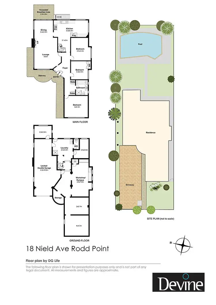 Floorplan of Homely house listing, 18 Nield Ave, Rodd Point NSW 2046