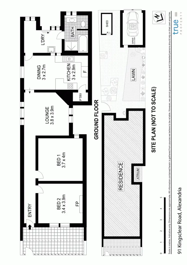 Floorplan of Homely house listing, 91 Kingsclear Road, Alexandria NSW 2015