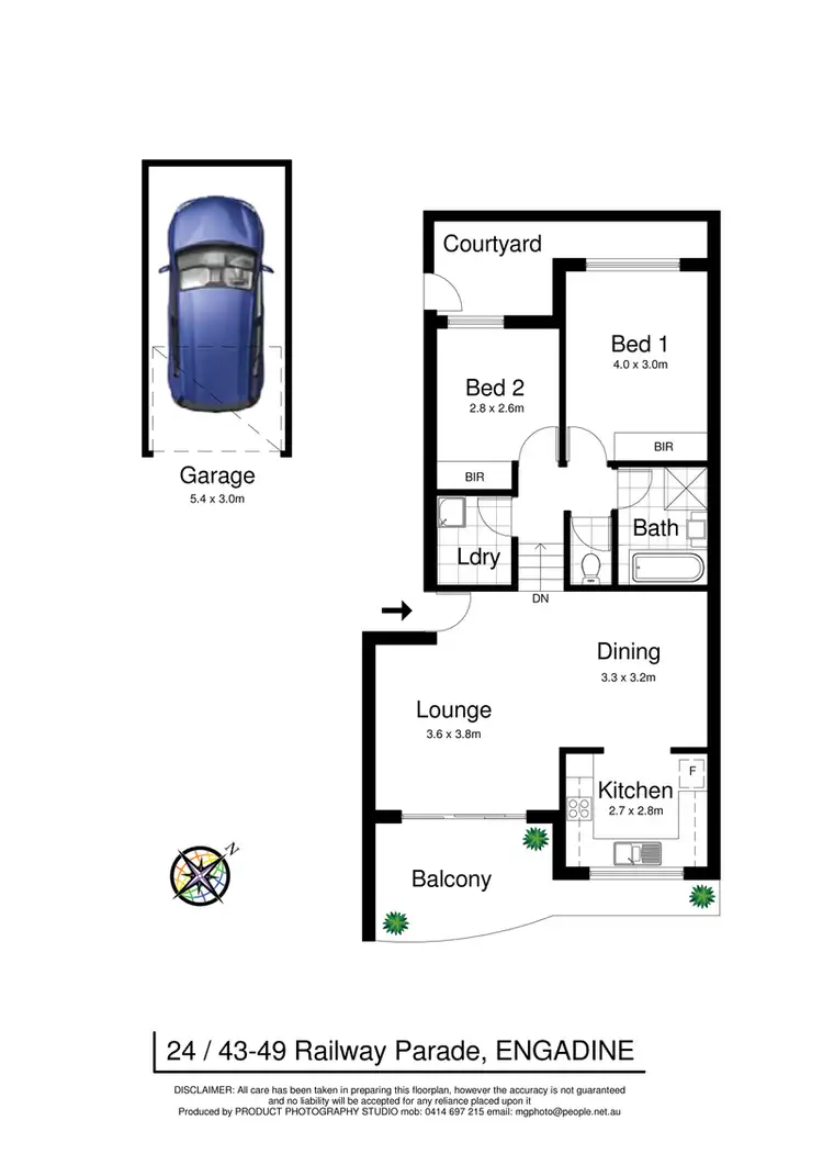 Floorplan of Homely apartment listing, 24/43-49 Railway Parade, Engadine NSW 2233