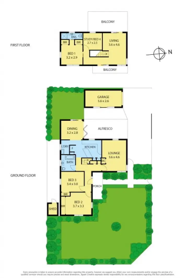 Floorplan of Homely house listing, 6 Vines Road, Hamlyn Heights VIC 3215
