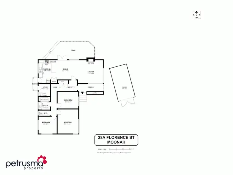 Floorplan of Homely house listing, 28A Florence Street, Moonah TAS 7009