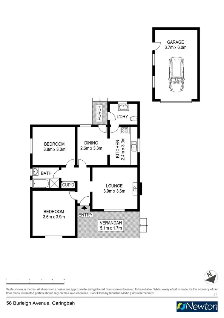 Floorplan of Homely house listing, 56 Burleigh Avenue, Caringbah NSW 2229
