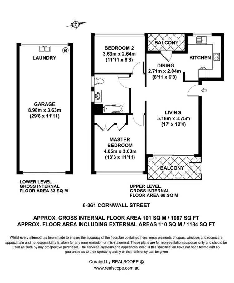Floorplan of Homely unit listing, 6/361 Cornwall Street, Greenslopes QLD 4120
