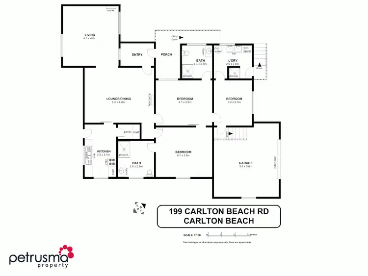 Floorplan of Homely house listing, 199 Carlton Beach Rd, Carlton TAS 7173