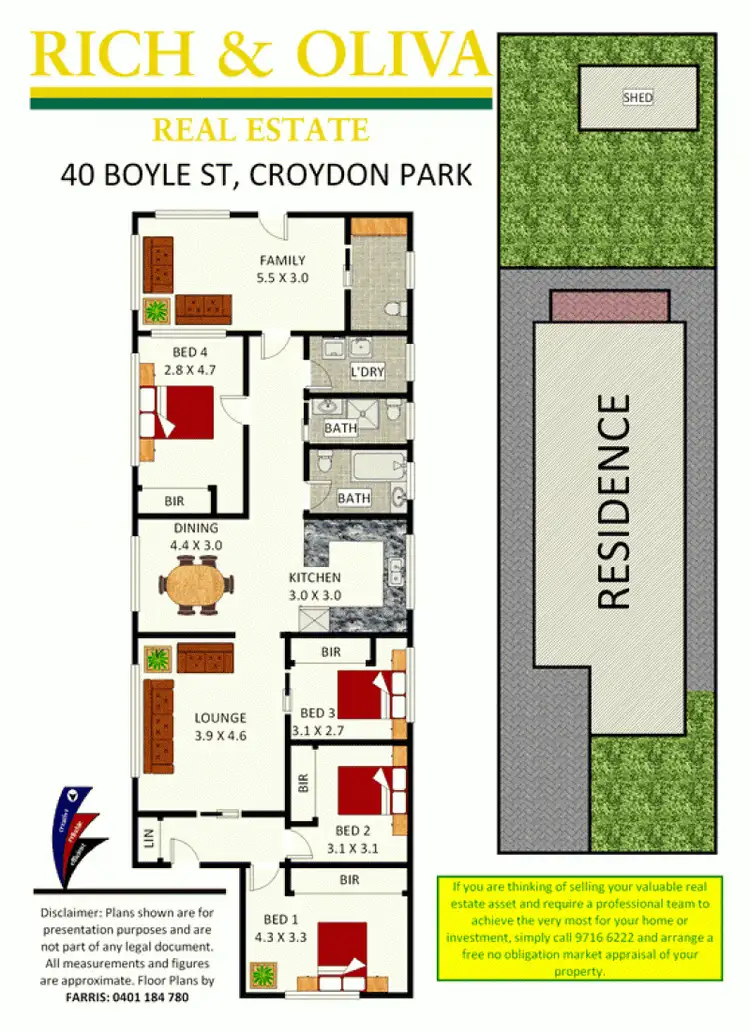 Floorplan of Homely house listing, 40 Boyle Street, Croydon Park NSW 2133