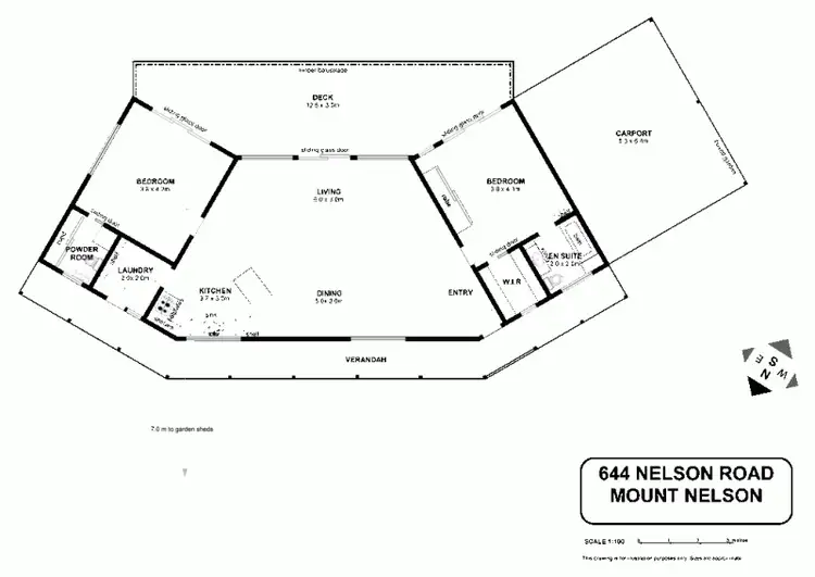 Floorplan of Homely house listing, 644 Nelson Road, Mount Nelson TAS 7007