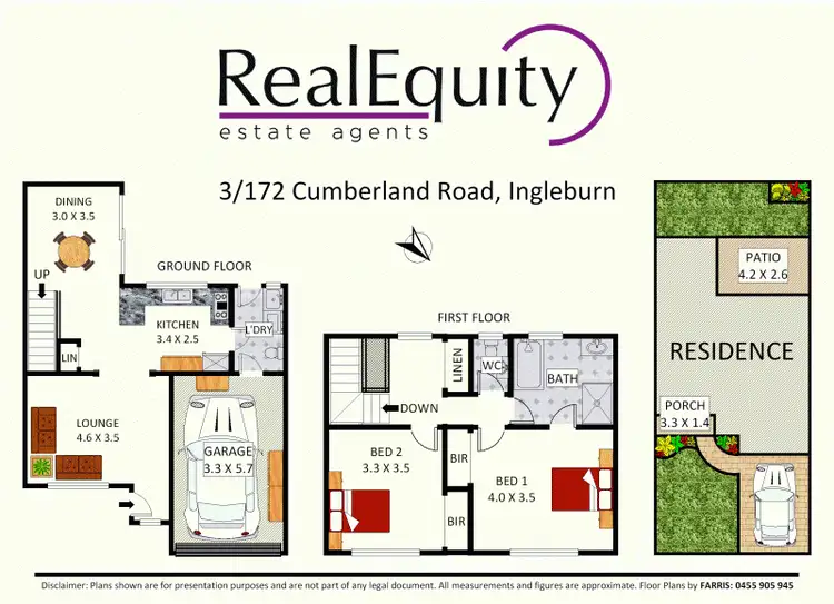Floorplan of Homely townhouse listing, 3/172 Cumberland Road, Ingleburn NSW 2565