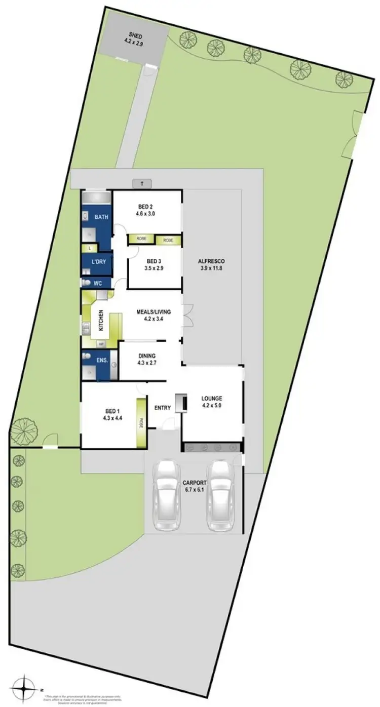 Floorplan of Homely house listing, 5 Colville Court, Herne Hill VIC 3218