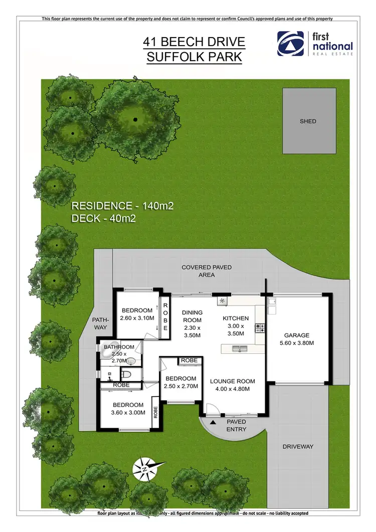 Floorplan of Homely house listing, 41 Beech Drive, Suffolk Park NSW 2481