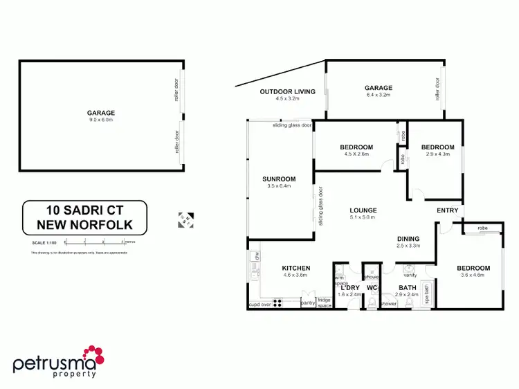 Floorplan of Homely house listing, 10 Sadri Court, New Norfolk TAS 7140