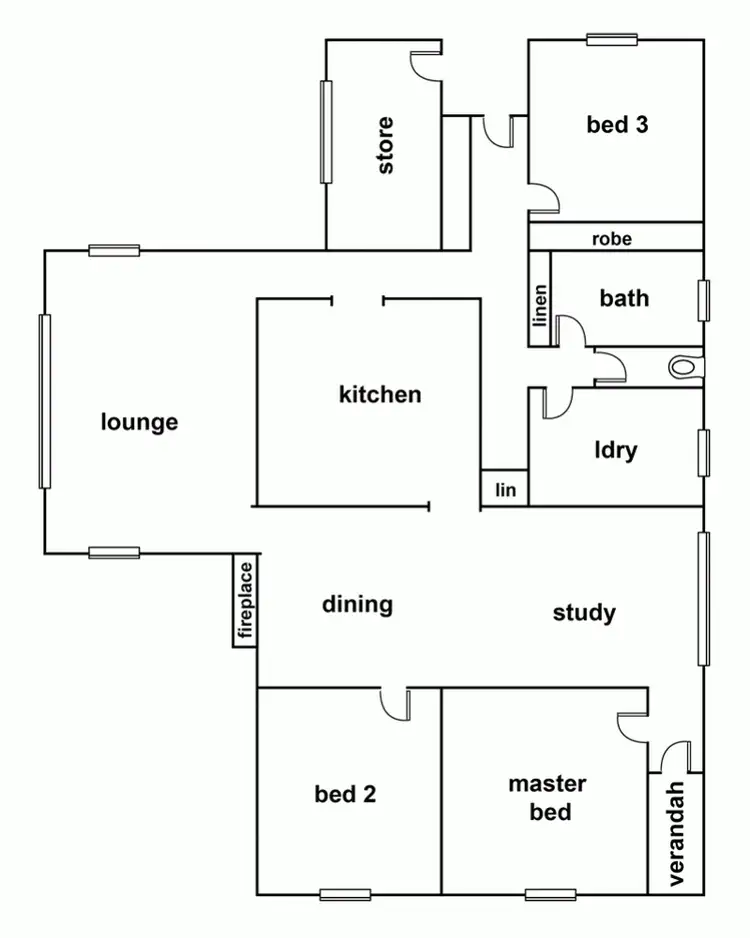 Floorplan of Homely house listing, 42 Francis Street, Horsham VIC 3400