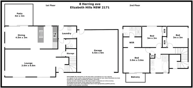 Floorplan of Homely house listing, 8 Herring Avenue, Elizabeth Hills NSW 2171