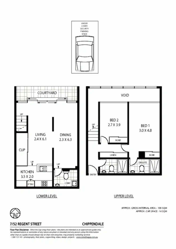 Floorplan of Homely apartment listing, 7/52 Regent St, Chippendale NSW 2008